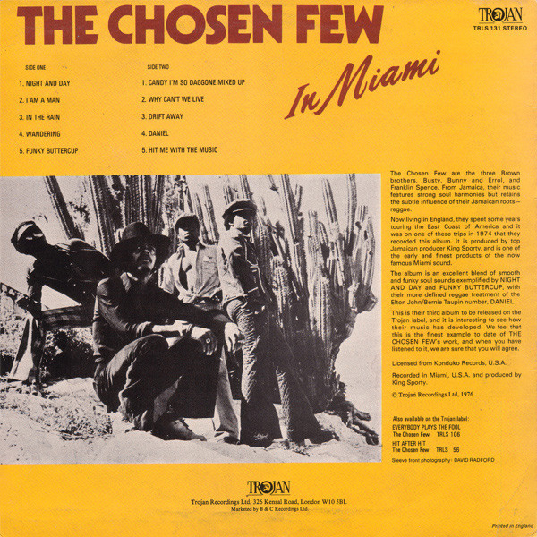 The Chosen Few - In Miami | Trojan Records (TRLS 131) - 2