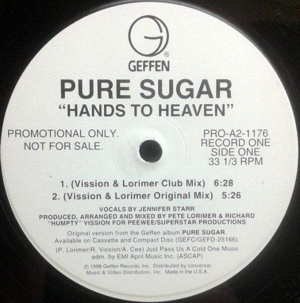 Pure Sugar - Hands To Heaven | Geffen Records (PRO-A2-1176) - 2 Pure Sugar - Hands To Heaven | Geffen Records (PRO-A2-1176) - 2
