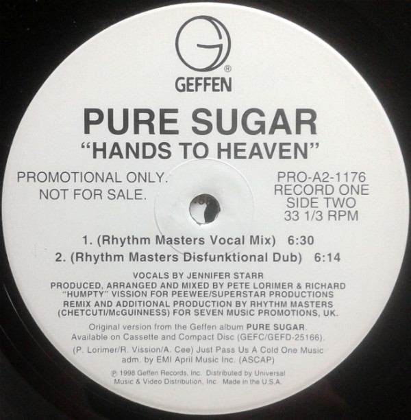 Pure Sugar - Hands To Heaven | Geffen Records (PRO-A2-1176) - 3 Pure Sugar - Hands To Heaven | Geffen Records (PRO-A2-1176) - 3
