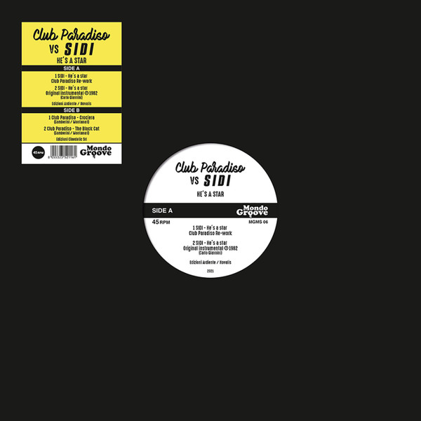 Club Paradiso vs Sidi - He's A Star | Mondo Groove (MGMS06)