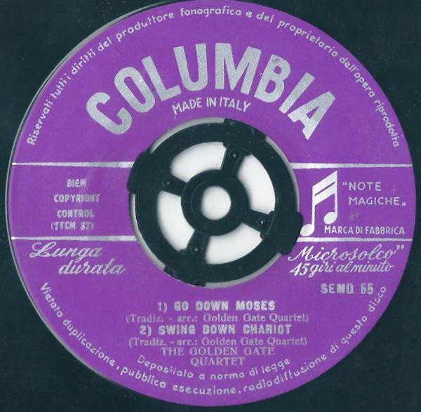The Golden Gate Quartet - Joshua Fit De Battle Of Jericho | Columbia (SEMQ 55) - 4