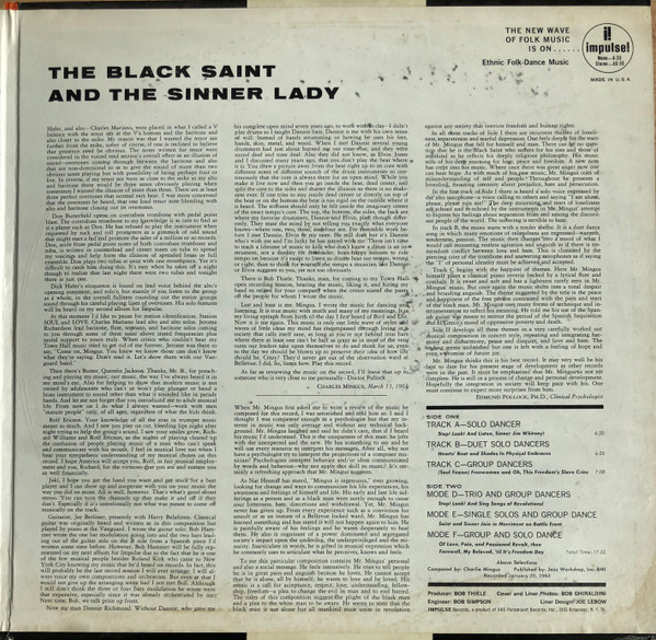 Charles Mingus - The Black Saint And The Sinner Lady | Impulse! (A-35) - 3