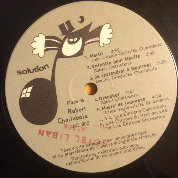 Robert Charlebois - Longue Distance | Solution (SN 905) - 4