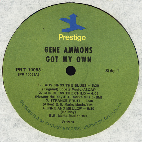 Gene Ammons - Got My Own | Prestige (PRT-10058) - 3