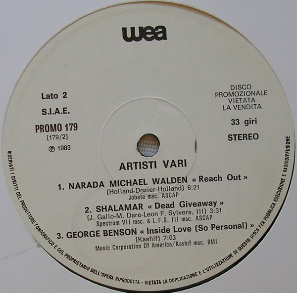 Various - Artisti Vari | WEA (PROMO 179) - 4 Various - Artisti Vari | WEA (PROMO 179) - 4