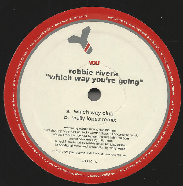 Robbie Rivera - Which Way You're Going (12") [Vinyl] | YOU (YOU 021-6) - 3