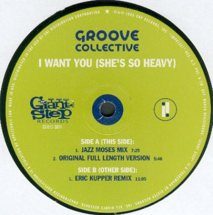 Groove Collective - I Want You (She's So Heavy) / Everybody (We The People) | Giant Step Records (GSR12-3074) - 4 Groove Collective - I Want You (She's So Heavy) / Everybody (We The People) | Giant Step Records (GSR12-3074) - 4