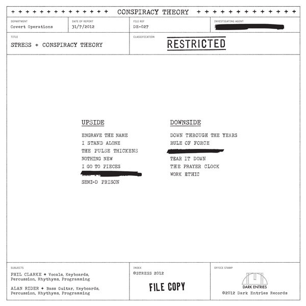 Stress - Conspiracy Theory | Dark Entries (DE-027) - 2