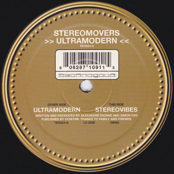 Stereomovers - Ultramodern | Technogold (TEG024-6) - 3