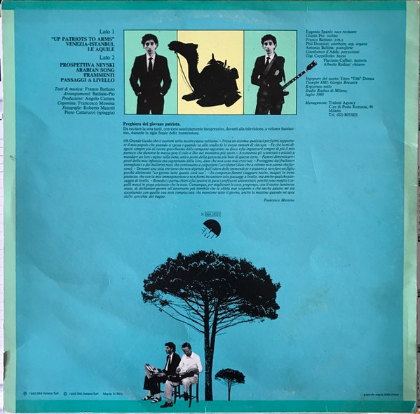 Franco Battiato - Patriots | EMI (3C 064-18521) - 2