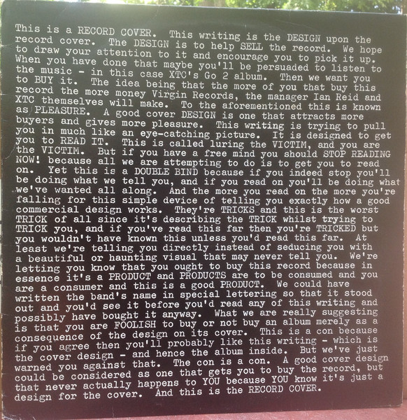 XTC - Go 2 | Virgin (V2108)