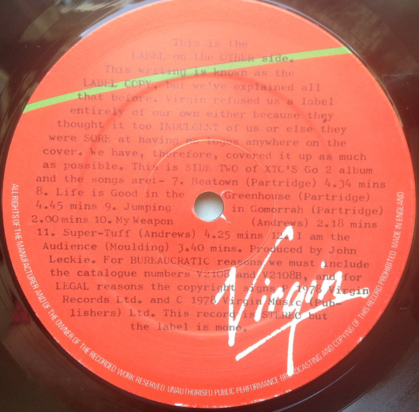XTC - Go 2 | Virgin (V2108) - 4