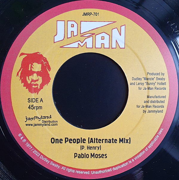Pablo Moses - One People (Alternate Mix) | Ja-Man Records (JMRP-701)