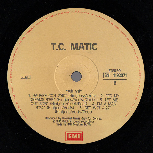 TC Matic - Yé-Yé | EMI (64 1192071) - 4