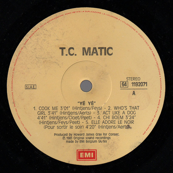 TC Matic - Yé-Yé | EMI (64 1192071) - 3