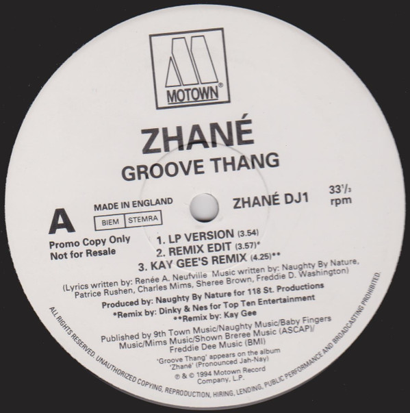 Zhané - Groove Thang | Motown (ZHANE DJ1) - main Zhané - Groove Thang | Motown (ZHANE DJ1) - main
