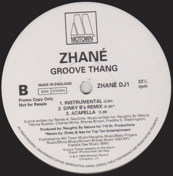 Zhané - Groove Thang | Motown (ZHANE DJ1) - 2 Zhané - Groove Thang | Motown (ZHANE DJ1) - 2