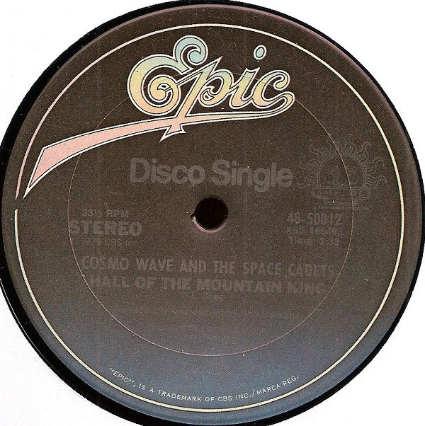 Cosmo Wave & The Space Cadets - Star Treking / In The Hall Of The Mountain King | Epic (48-50812)