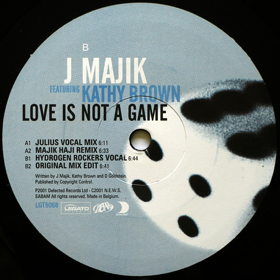 J Majik - Love Is Not A Game | Legato Records (LGT 5068) - 4