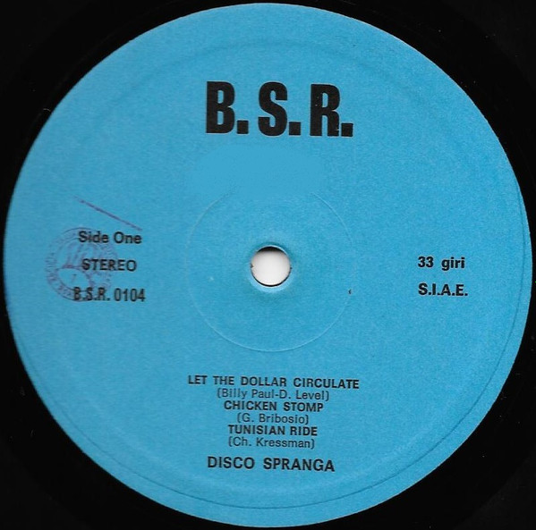 Various - Disco Spranga | B.S.R. (B.S.R. 0104)