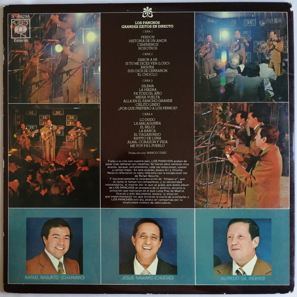 Trio Los Panchos - Grandes Éxitos En Directo | CBS (S 88295) - 4