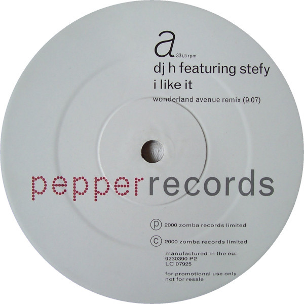 DJ H. Feat. Stefy - I Like It | Pepper Records (9230390 P2)