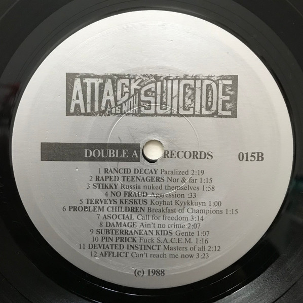 Various - Attack Is Now Suicide | Double A Records (AA 015) - 4 Various - Attack Is Now Suicide | Double A Records (AA 015) - 4