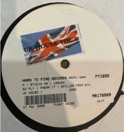 Various - UK House Vol. 1 | Not On Label (UKHOUSE001)