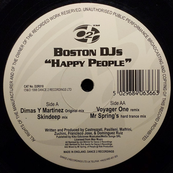 Boston DJ's - Happy People | Dance 2 Recordings (D2R018)