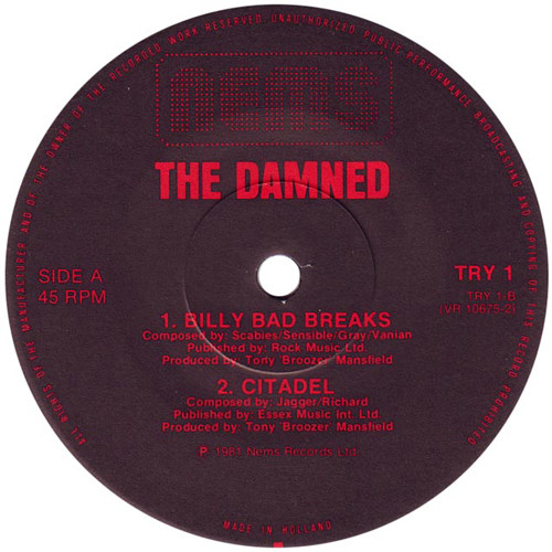 The Damned - Friday 13th EP | NEMS (TRY 1) - 3