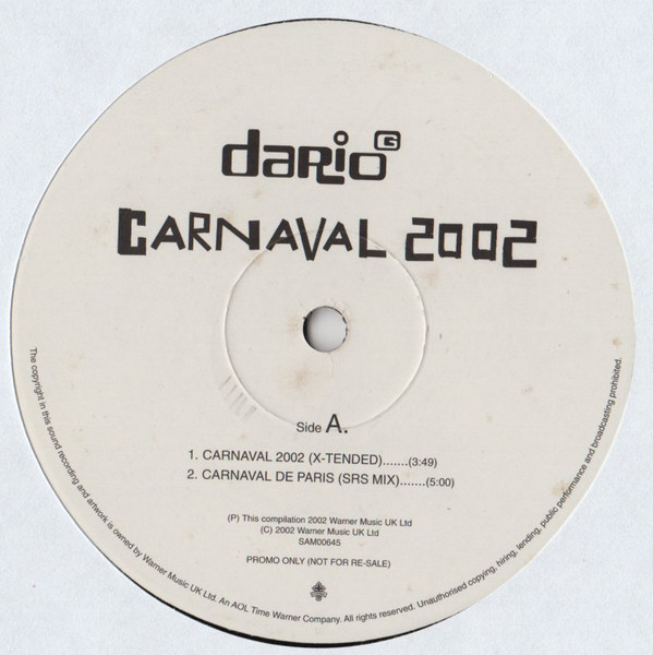 Dario G - Carnaval 2002 | Eternal (SAM00645)