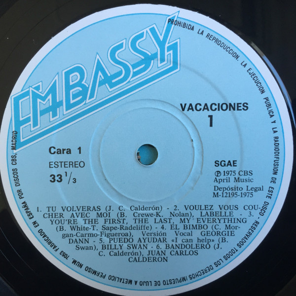 Various - Vacaciones En Mallorca | Embassy (EMB 31156) - 3