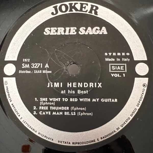Jimi Hendrix - The Jimi Hendrix Story | Joker (C 35/3) - 2