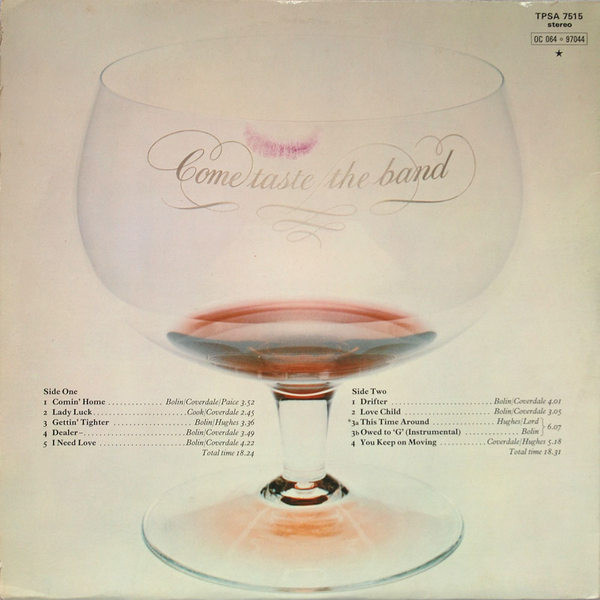 Deep Purple - Come Taste The Band | Purple Records (TPSA 7515) - 3