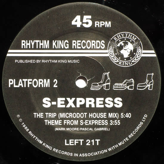 S-Express - Theme From S-Express | Rhythm King (LEFT 21T) - 4