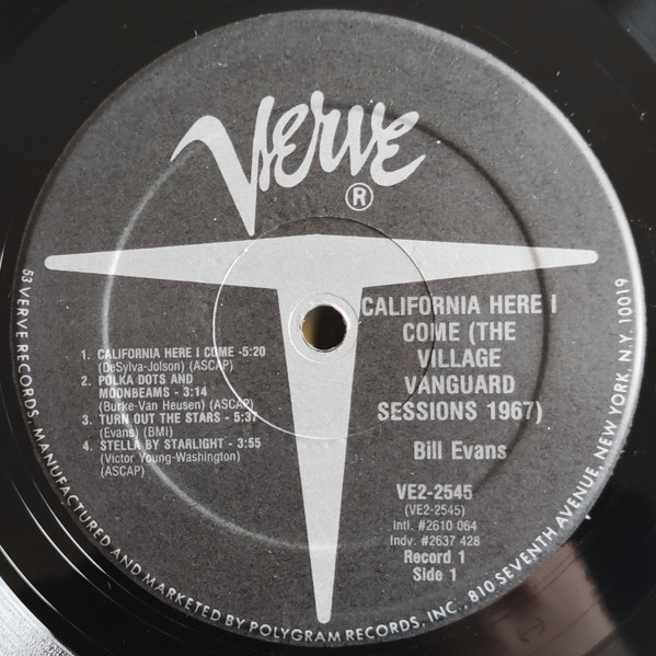 Bill Evans with Eddie Gomez & "Philly" Joe Jones - California Here I Come (The Village Vanguard Sessions 1967) | Verve Records (VE 2-2545) - 4 Bill Evans with Eddie Gomez & "Philly" Joe Jones - California Here I Come (The Village Vanguard Sessions 1967) | Verve Records (VE 2-2545) - 4