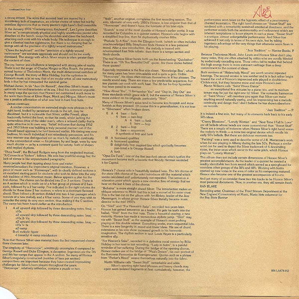 Horace Silver - The Trio Sides | Blue Note (BN-LA474-H2) - 3