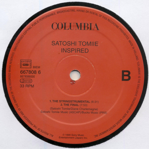 Satoshi Tomiie Feat. Diane Charlemagne - Inspired | Columbia (667808 6) - 6