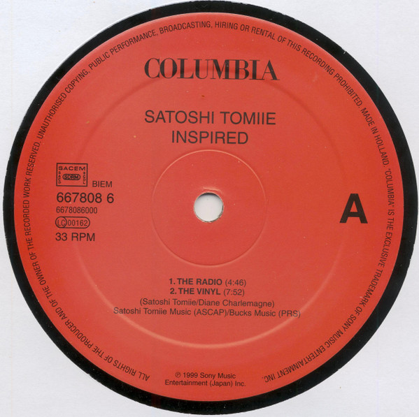 Satoshi Tomiie Feat. Diane Charlemagne - Inspired | Columbia (667808 6) - 5