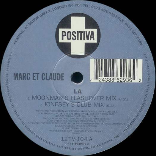 Marc Et Claude - La | Positiva (12TIV-104) - 2