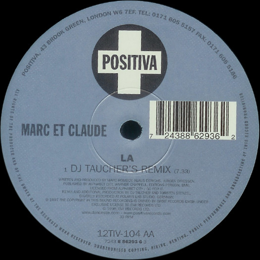 Marc Et Claude - La | Positiva (12TIV-104) - 3