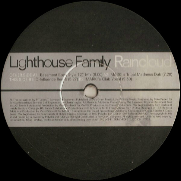 Lighthouse Family - Raincloud | Polydor (569 043-1) - 2