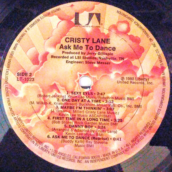 Cristy Lane - Ask Me To Dance | United Artists Records (LT-1023) - 4