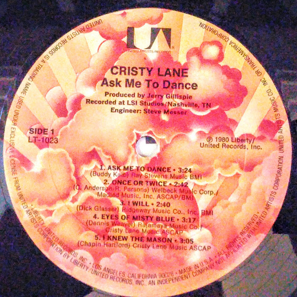 Cristy Lane - Ask Me To Dance | United Artists Records (LT-1023) - 3