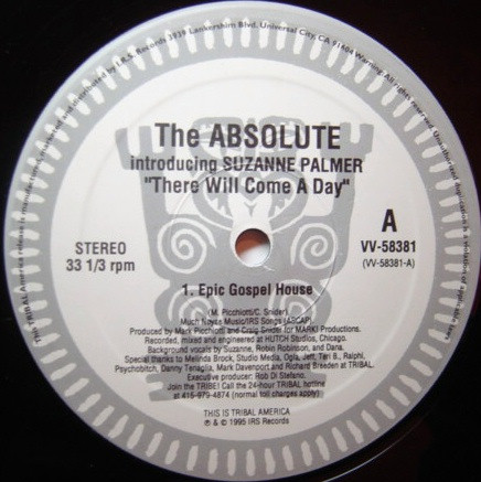 The Absolute Introducing Suzanne Palmer - There Will Come A Day | Tribal America (VV-58381) - 2