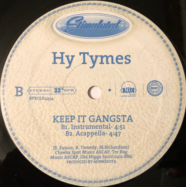 Hy Tymes - Keep It Gangsta | Stimulated Records (RPROLP4454) - main