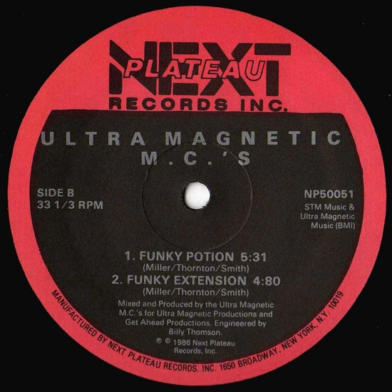 Ultramagnetic MC's - Ego Tripping / Funky Potion | Next Plateau Records Inc. (NP 50051) - 2