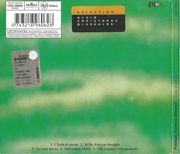 Premiata Forneria Marconi - L'Isola Di Niente | BMG Ricordi S.p.A. (74321 896062) - 3