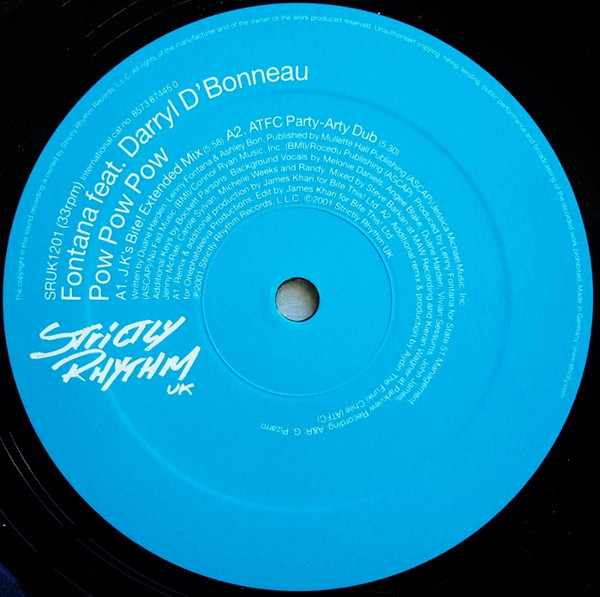 Lenny Fontana Feat. Darryl D'Bonneau - Pow Pow Pow | Strictly Rhythm UK (SRUK 1201) - 4