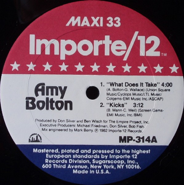 Amy Bolton - What Does It Take / Kicks | Importe/12 (MP-314)